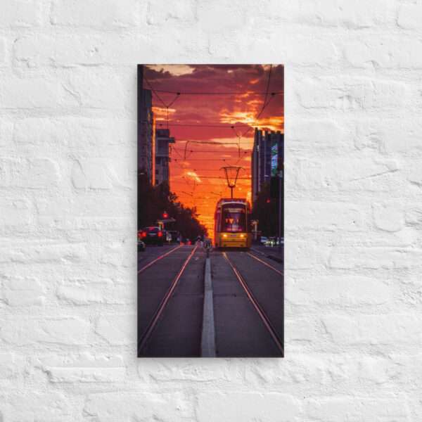 Sunset Express - Golden rails lead into a horizon ablaze with color - Image 2