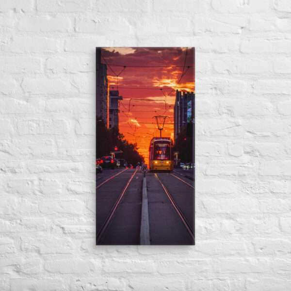 Sunset Express - Golden rails lead into a horizon ablaze with color - Image 3
