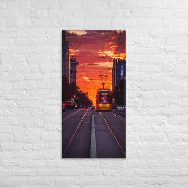 Sunset Express - Golden rails lead into a horizon ablaze with color - Image 5