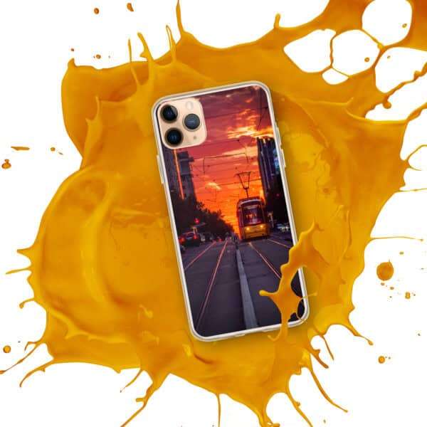 Sunset Express - Clear Case for iPhone® (non-MagSafe) - Image 4