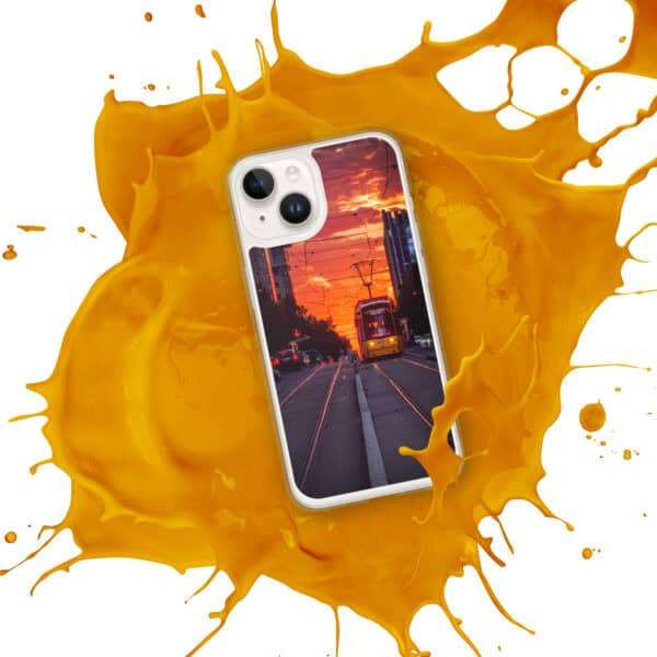 Sunset Express - Clear Case for iPhone® (non-MagSafe) - Image 46